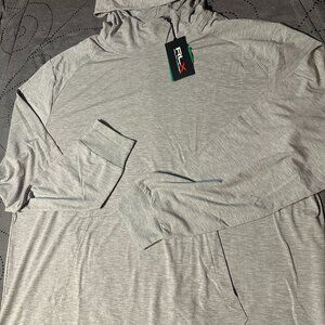 RALPH LAUREN RLX GOLF SPRING HEATHER GRAY LIGHT HOODIE SIZE XL MEN NWT $138.00